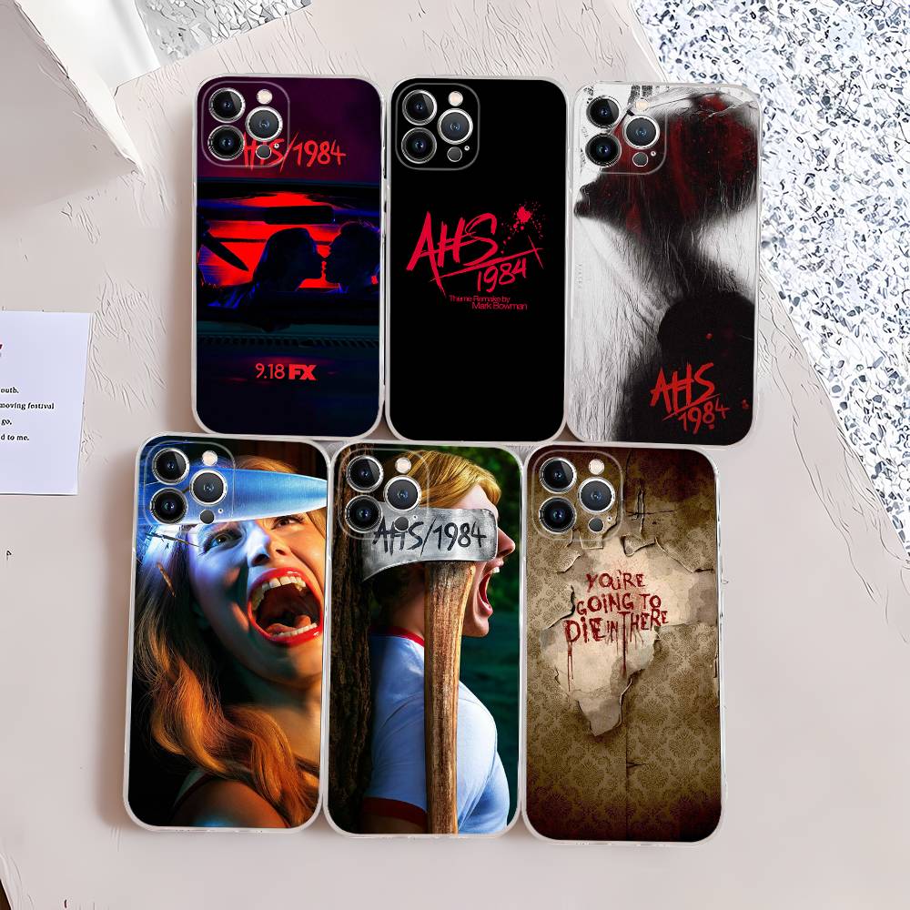 American Horror Story AHS 1984 Phone Case For IPhone 17 16 15 14 13 11 12 Pro Max 16 Plus Transparent