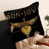 Hot Rock Band B-Bon Jovies Cushion Cover Pillow Cover Decor Pillowcase Printed Cushion Case For Couch