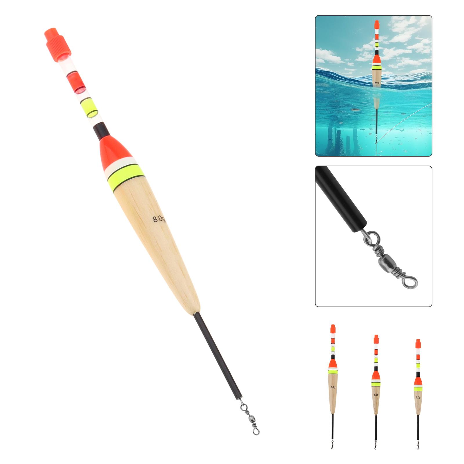 

3г/5г/8г Высоковидимые Поплавки для Морской Рыбалки из Древесины Пауловнии, Дальнобойные Плавучие для Рокфишинга и Ночной Морской Дрифтовой Рыбалки 3g