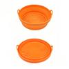 Reusable Silicone Fryer - Round Foldable Baking Liner for Fryer and Oven
