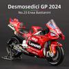 ABBZ1 Maisto 1:18 2024 Desmosedici GP Motorcycle Toy Ducati Lenovo Team 1# Francesco Bagnaia 23# Enea Bastianini Static Models