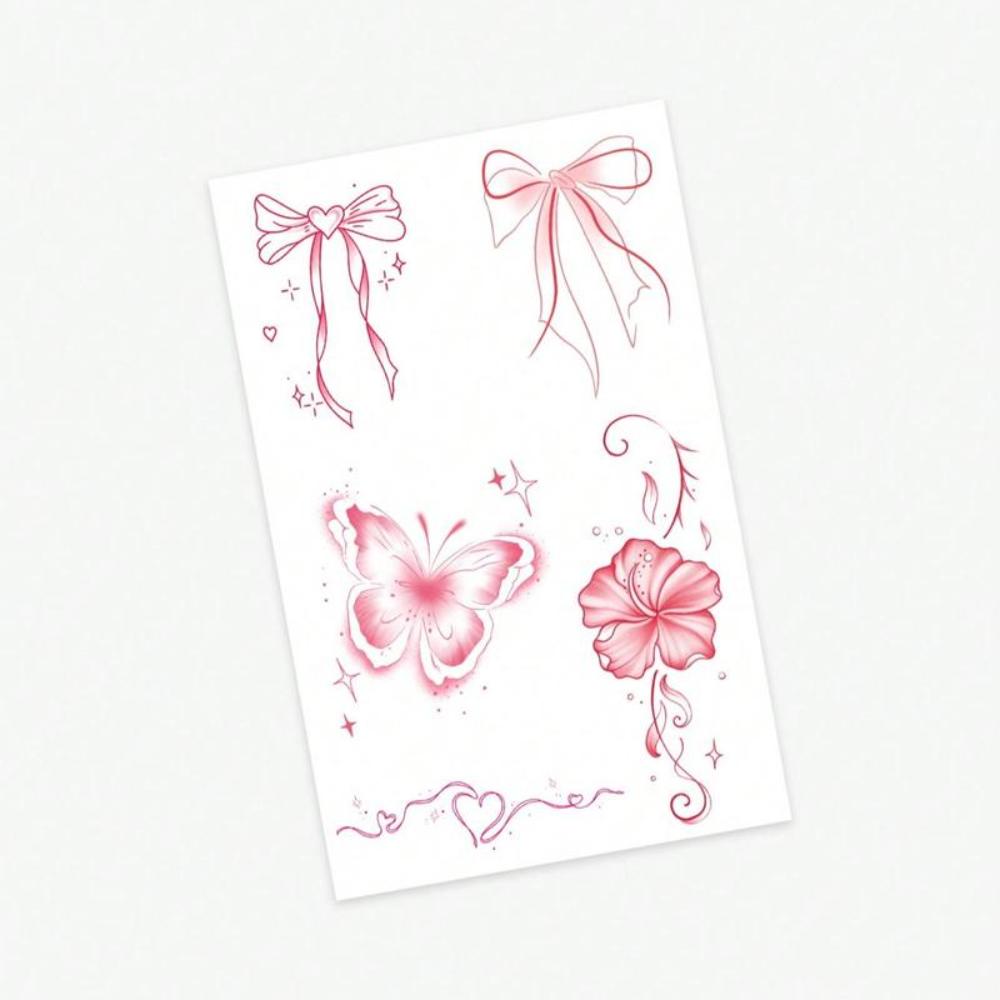 Waterproof Butterfly Temporary Tattoo Stickers Decorative Skin Stickers Temporary Body Tattoos 1PC