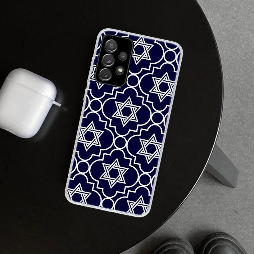 David Jewish Star Symbol Phone Case Cover for Samsung Galaxy A12 A22 A32 A52 A72 A02S A51 A50S A31 A20S A10S Note 20 Ultra 10 Pl