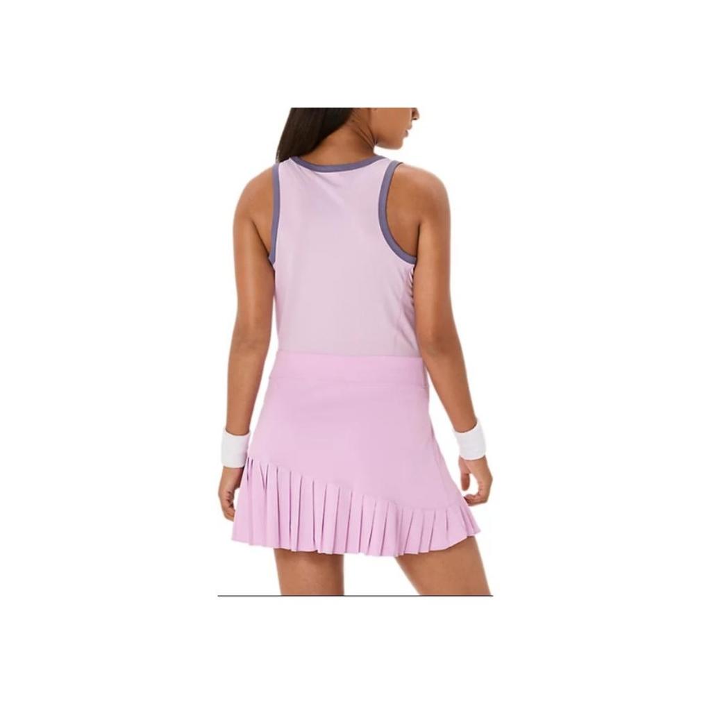 Asics Womens Tennis Series Fashion Breathable Comfortable Skin-Friendly Sleeveless Dress Women Dresses Pink 2042A353-700