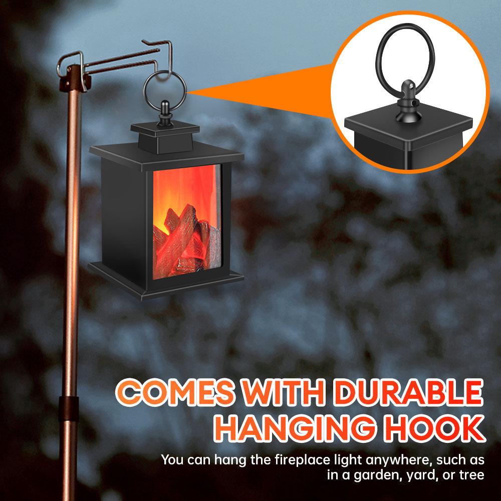 LED Peis Flammelampe Simulasjon Peisflamme Dynamisk Lanterne Kreativt Nattlys Valentinsdag Julepynt