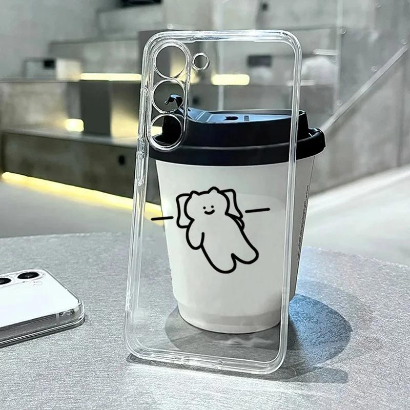 Funny Matchstick Men Phone Case For For Samsung Galaxy S24 S22 S23 Ultra Plus Cover S22+ S24+ S23+ Match Man Clear Shell Fundas