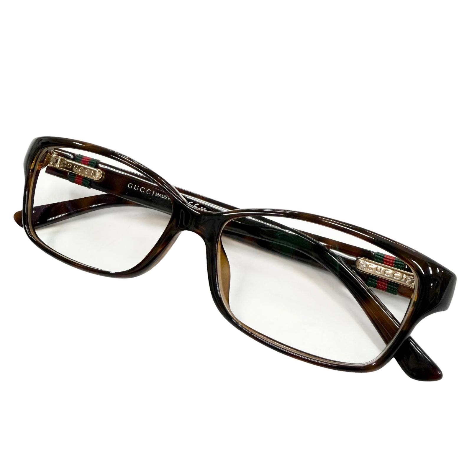 Excellent GUCCI Glasses Tortoise pattern Clear brown mens GG3670 Used