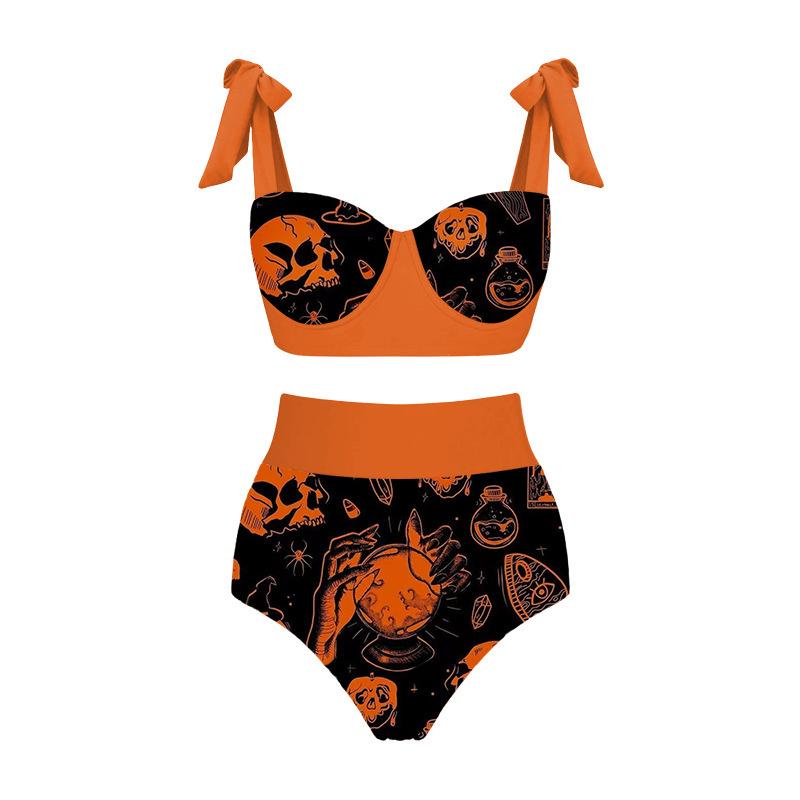Foreign Trade Halloween Limited Swimsuit Little Devil One-piece Swimsuit Women 9 S
