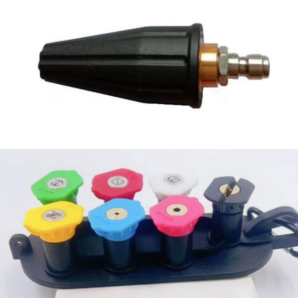 360 Degree Rotating Pressure Washer Tips Stainless Steel Turbo Spray Tips Power Washer