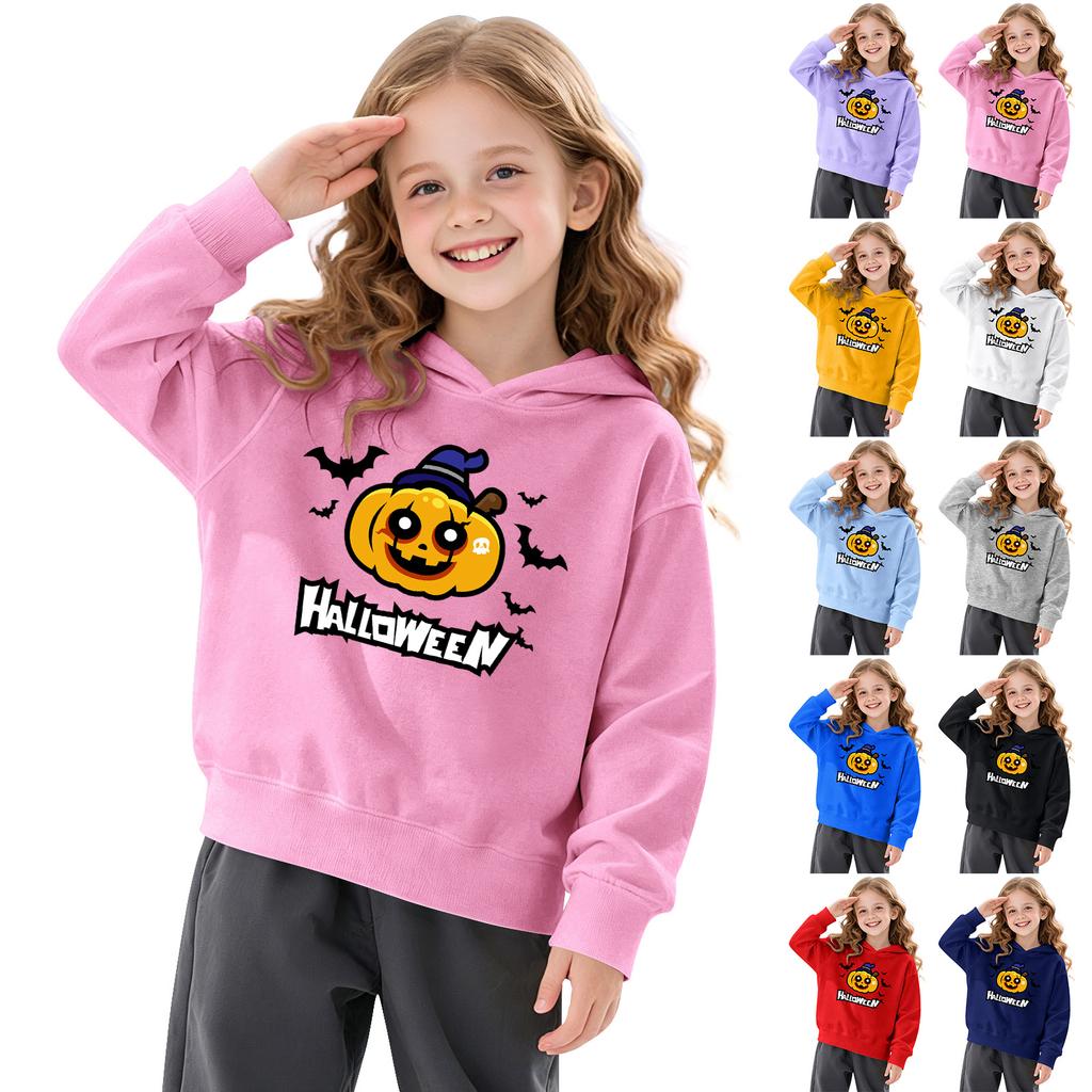Boys' Printed Hooded Long Sleeve Sweatshirt for Casual Sports and Daily Wear