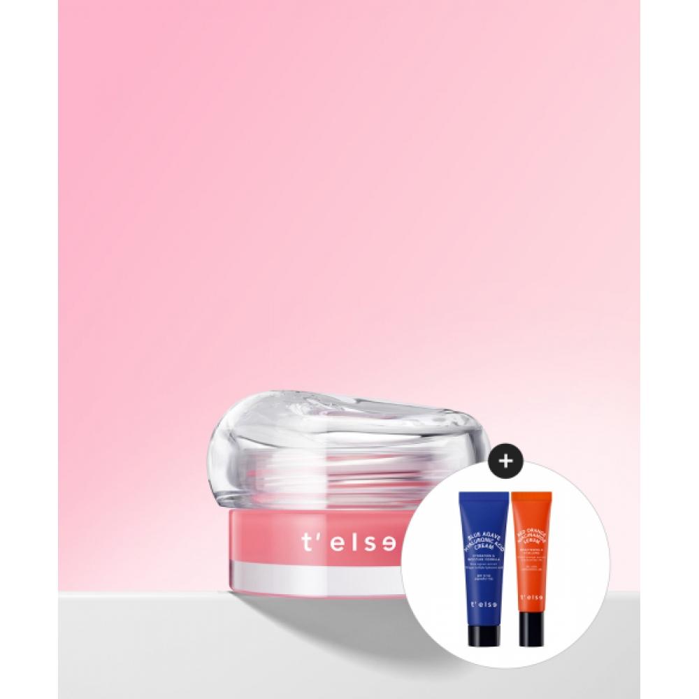 Telse Plumping Glow Jelly Pot 9г Бесплатная сыворотка красно-оранжевого цвета 5мл+крем с голубой агавой 10мл NONE