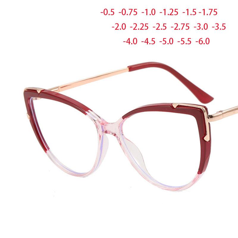 1.67 1.74 -8 to +8 Oversize Cat Eyes Frame Clear Lens Glasses Big Simple Myopia Nerd Spectacles Degree