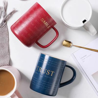 Large Capacity Mug American Simple Water Cup Coffee Cup Breakfast Cup Milk Cup Afternoon Tea