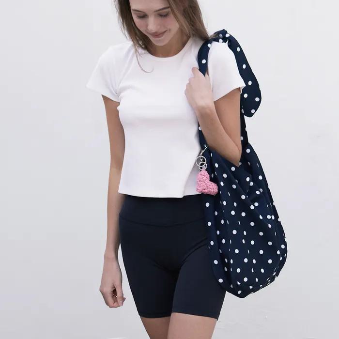 Big Dot Tie Big Bag (Navy)