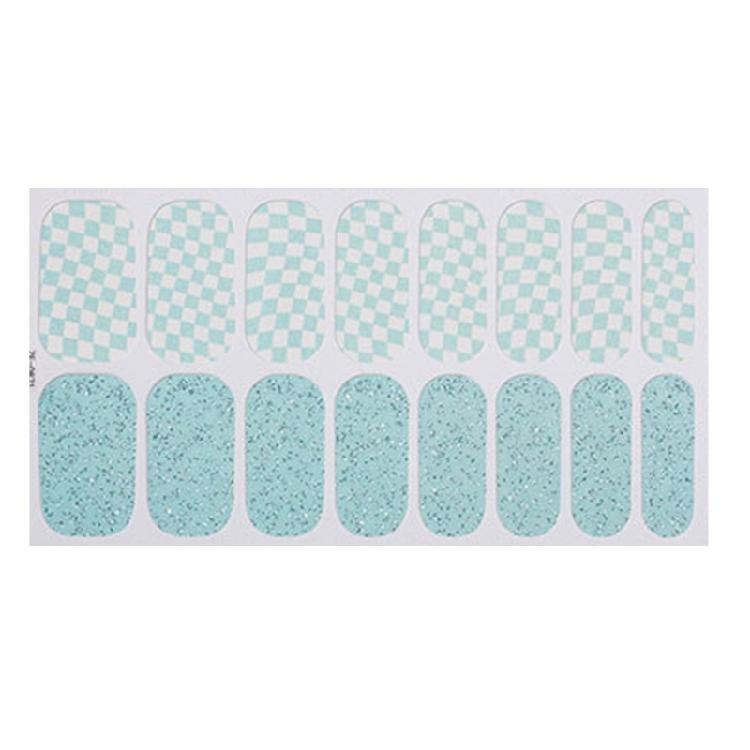 Gels Nail Strips Glittering Gels Nail Stickers Flowers Nail Art Stickers Nails Polish Wraps French Tip Nail Stickers