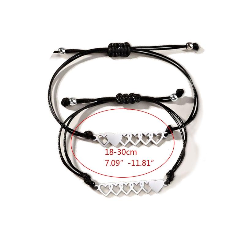 6 Stück Schwestern Armband Beste Freunde Passendes Herz Armband Freundschaft Schmuck Geschenk für Frauen Teenager Mädchen Hohl Herz Anhänger