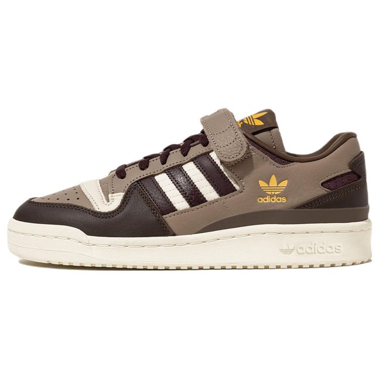 Adidas Originals Forum 84 Shock Absorbing Durable Low-Top Sneakers Men Sneakers Brown White HQ6937