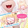YUU Realistic Mouth Soft Fangs Male Masturbator for Oral Sex Deep Throat Anime Masturbation Toy with Teeth Tongue Blowjob Machin