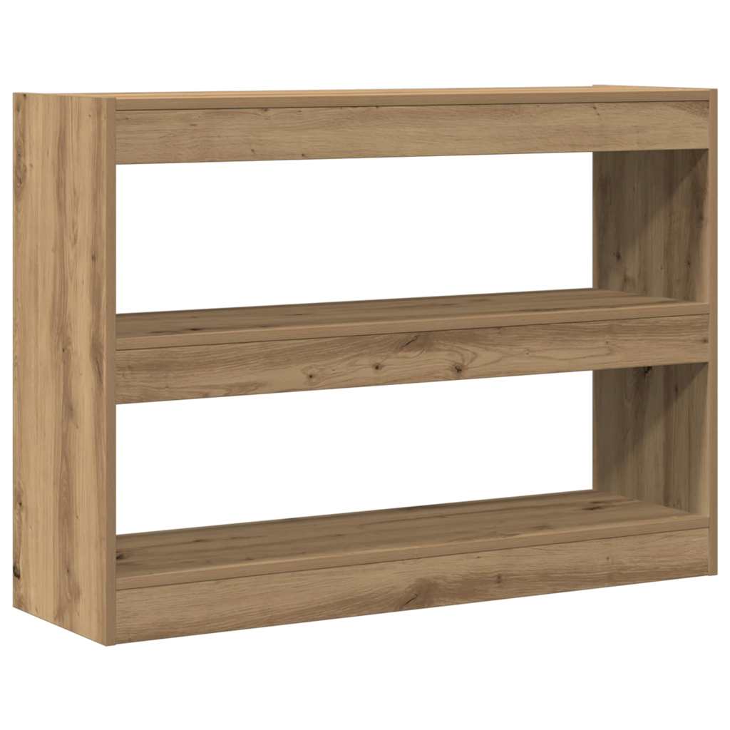 Artisan Oak Bookshelf 100 x 30 x 72 cm Engineered Wood