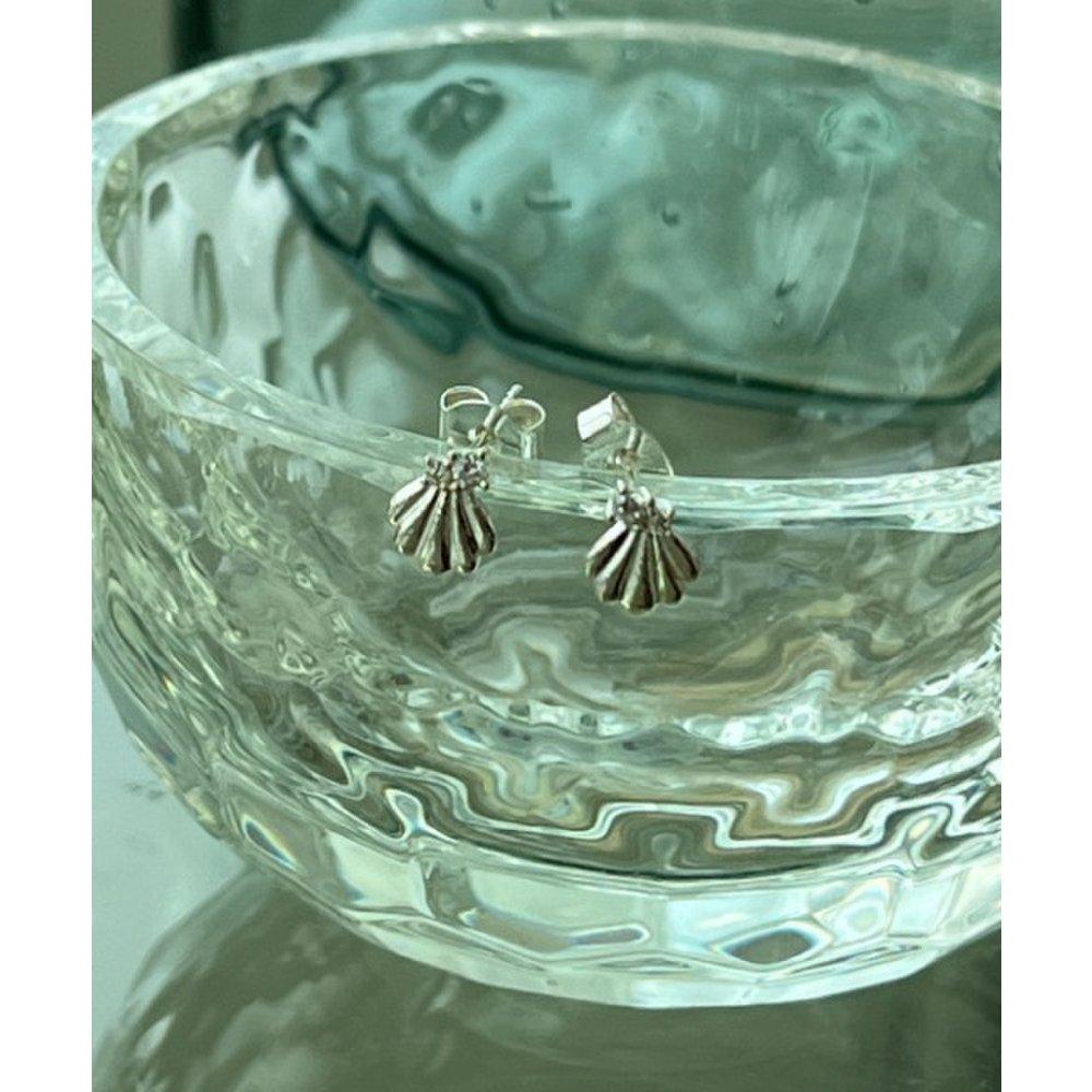 [4Xtyle] (Silver 925) Seashell Earring