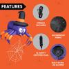 Joyfy 5 FT Halloween Inflatable Spider Decoration Trunk or Treat Car Decorations Kit with Built-in LED Light for Halloween Party