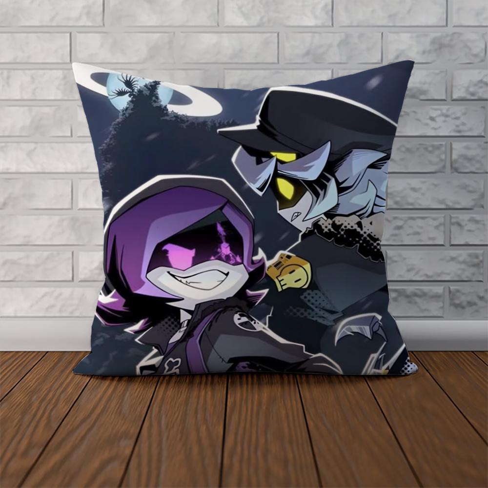 Anime MMurder Drones Pillow Case For Car Sofa Decorative Home Doublesided Print Plush Square Throw Pillow Cushion Cover