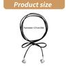 Bowknot Charm Necklace Soft Comfortable Leather Cord Choker Adjustable Length Neckchain Jewelry Stylish Party Ornament