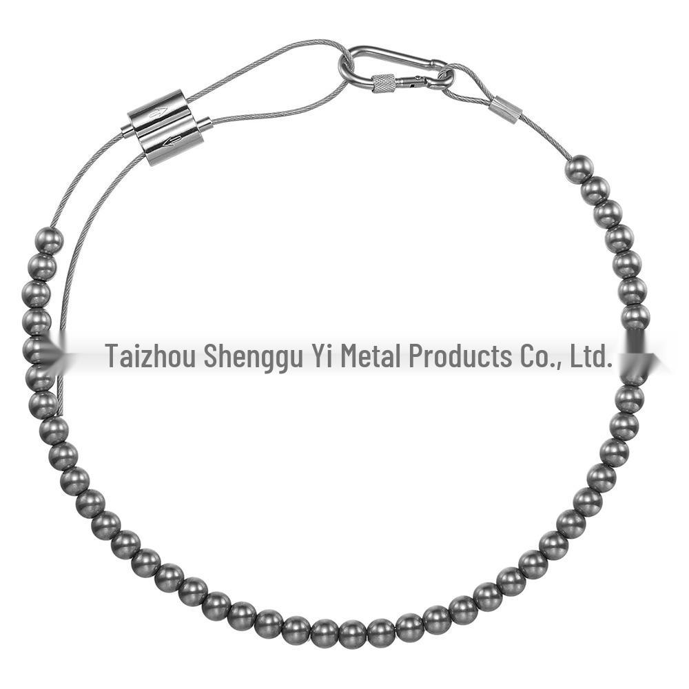 Cross-border 304 Stainless Steel Flagpole Bead Chain Ring