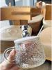 Ins Style Little Bear Glass Mug with Lid and Spoon