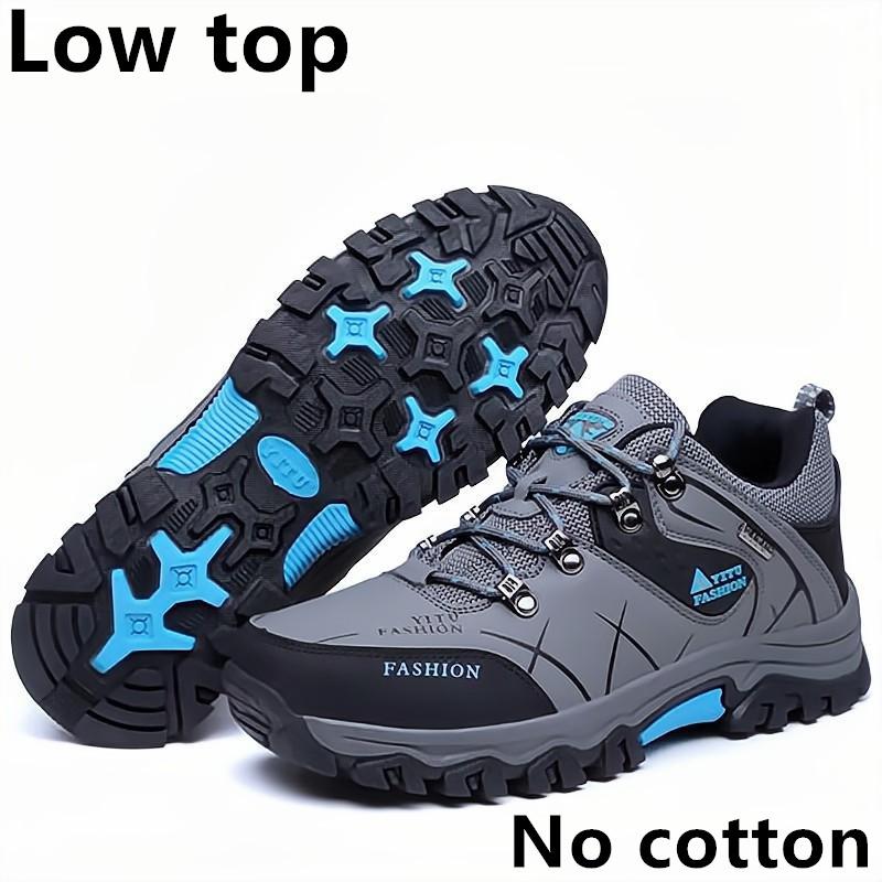 Men's Sneakers Mountaineering Boots Waterproof Leather Hiking Boots Warm Winter Shoes for Men Snow Boots Outdoor Trekking Shoes