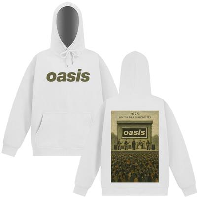 Oasis A Heaton Park Felpe con Cappuccio Grafiche Vintage Uomo Donna Abbigliamento Sportivo Inverno Oversize Pile Harajuku Pullover Casual