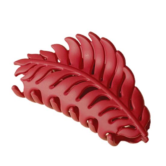 Hair Clip Frosted All-match Hair Accessories Leaf Shape Women Claw Clip for Thin/Thick Hair