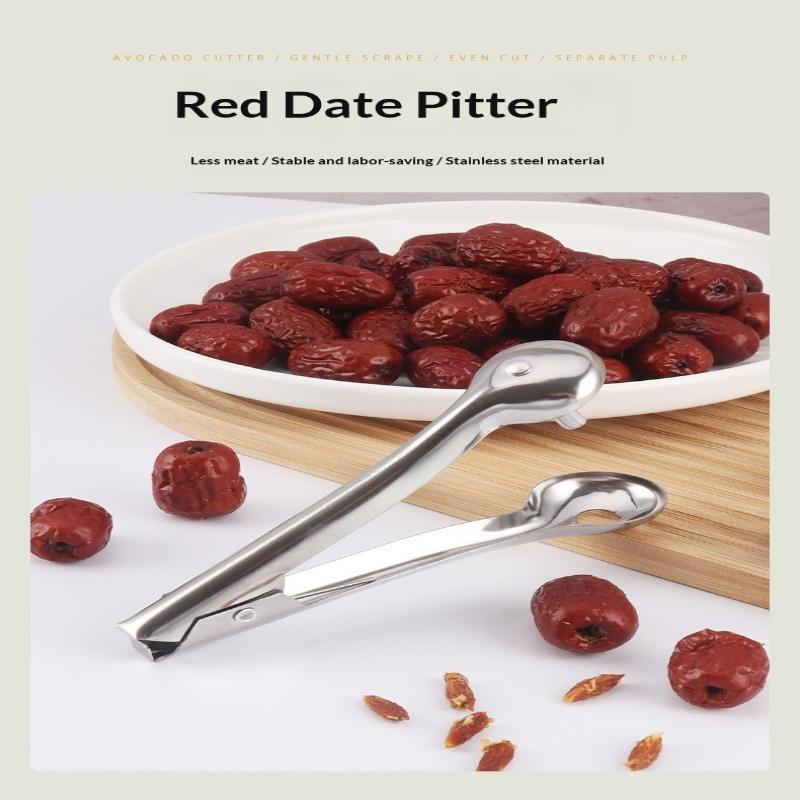 Stainless Steel Multi Functional Cherry Fruit Corer Quick Seed Removal Comfort Grip For Kitchen Baking And Snack Making