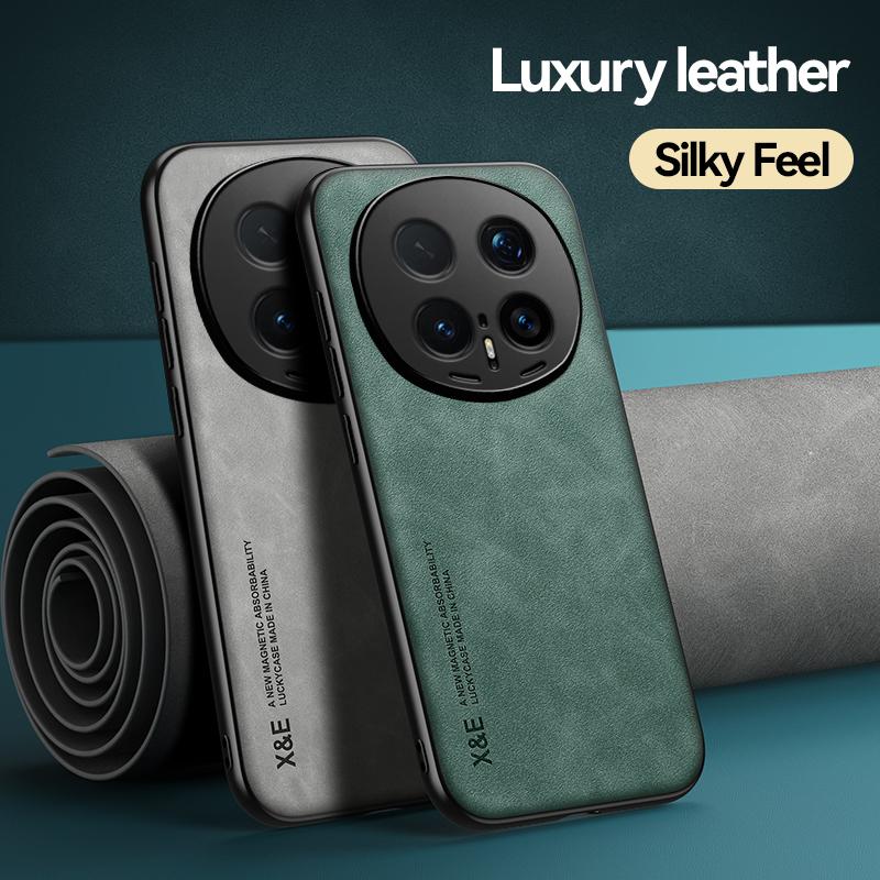 EUCAGR PU Leather Magnetic Shockproof Back Case For Honor Magic 8 With Metal Plate Phone Shell For Honor Magic 8 Pro Magic8Pro