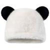 Cute Bear Hat for Women In Autumn and Winter Fur One Piece Ear Protection Plush Hat Warm Fisherman Hat Basin Hat Slimming