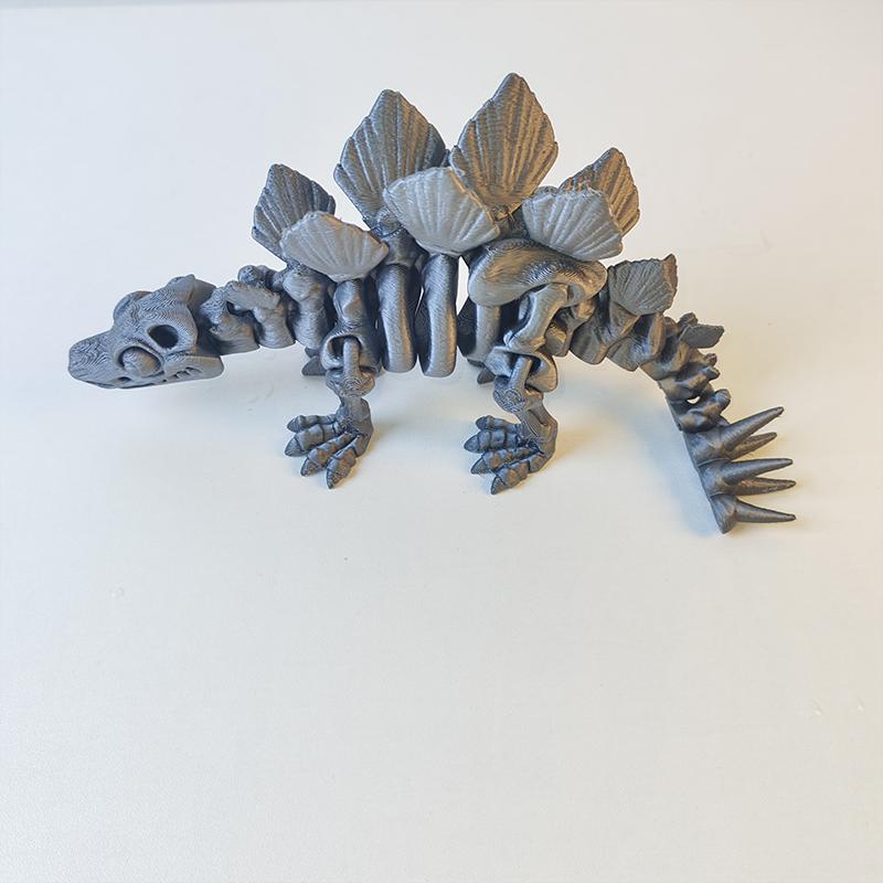 3D Printed Dinosaur Skeleton Figure Articulated Movable Fidget Toy Miniature Desktop Decoration Craft Model Gift For Kids