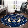 Philips Sports Union Print Round Rug, Washable Floor Carpet, For Entryway Dorm Laundry Room Office Study, Home Decor Birthday Christmas Gift