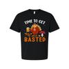 Time To Get Basted Thanksgiving Unisex Graphic T Shirt With Cartoon Turkey And B