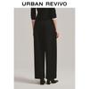 UR 2025 Winter Women's Elegant Elastic Waist Curved Pants