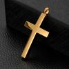Fashion Gold Color Cross Pendant For Men High Polished Stainless Steel Cross Jewelry Necklace Male Cheap Jewelry
