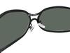 METAL OVAL SUNGLASS Matte BLACK DARK GREEN [DESIGN EYEWEAR] ×