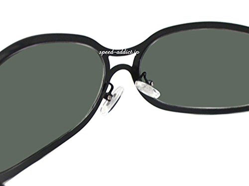 METAL OVAL SUNGLASS Matte BLACK DARK GREEN [DESIGN EYEWEAR] ×