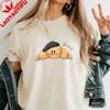 Funny French Croissant Qvaso Graphic TShirt Cute Cartoon Food Casual Cotton Short Sleeve Tshirt for Women Summer Aesthetic Tops