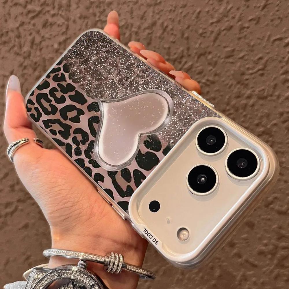 Heart-shaped Pattern Phone Case for iPhone17 16 15 14 13 12 11 Pro/ Max/Plus Shock-proof Rear Cover Anti-fingerprint