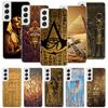 Egypt Nefertiti Anubis Ankh Pharaoh Phone Case For Samsung Galaxy S26 S25 Edge S24 S23 FE S22 Ultra S21 Plus S20 + Fundas Cover