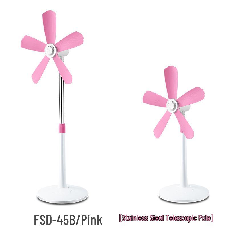 Zhonglian Vertikální podlahový ventilátor: Pětilopatkové měkké čepele, bez síťového krytu, ideální do obývacího pokoje, na kolej, do ložnice nebo na pracovní stůl.