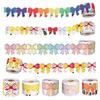 Self-Adhesive Bulletin Board Trim Colorful Bow Poster Border Stickers  for Classroom Decorations