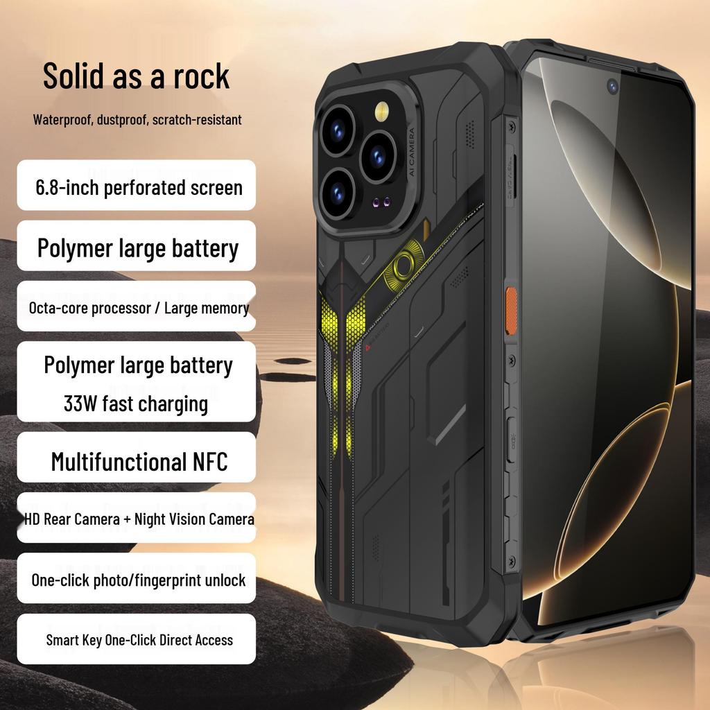 S17Ultra 6.8-inch IP68 Waterproof Smartphone with NFC, Infrared, Drop-Proof Design, and Extended Standby