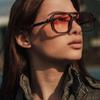 Retro Square Metal Frame Women's Glasses for Fashionable Expression in Social Occasions Daily Glasses Retro Style Glasses