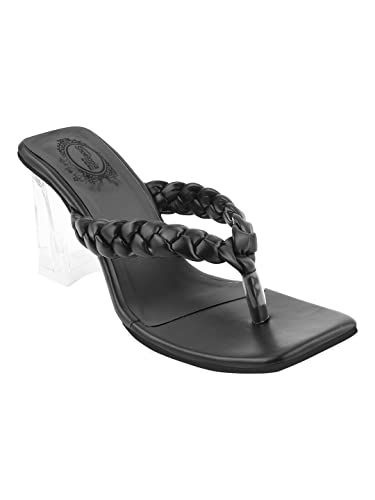Shoetopia Women S Flat Sandal (8 Uk) /Black 8 UK